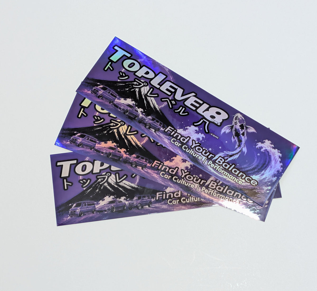 TopLevel8: Slap Sticker - Koi - Hologram